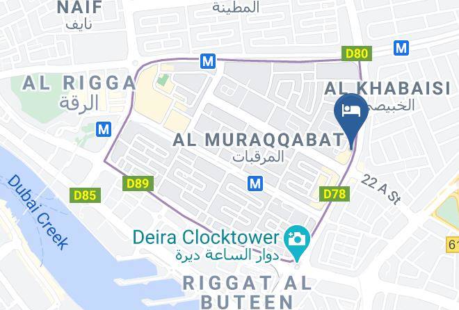 Dubai - Hilton Garden Inn Dubai Al Muraqabat Maps