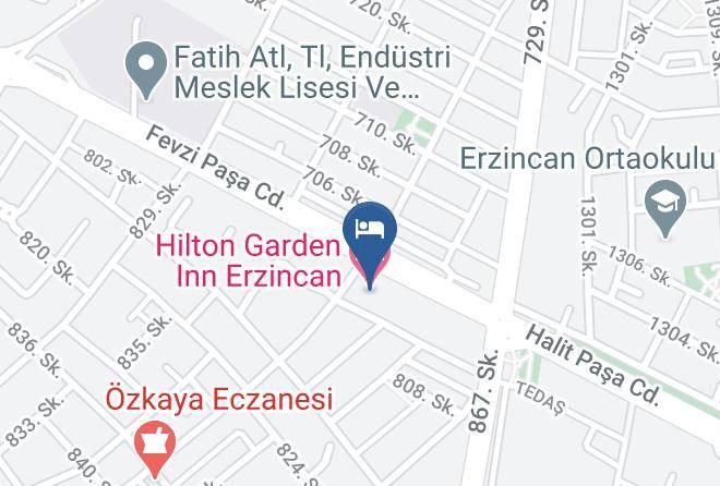Erzincan Izzetpasa - Hilton Garden Inn Erzincan Maps