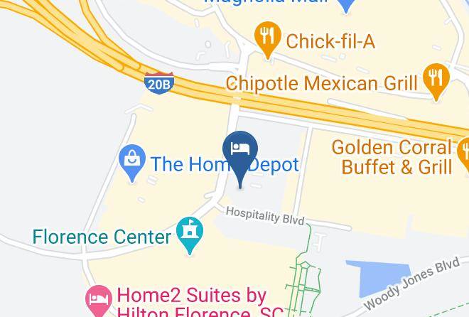 Hampton Inn & Suites By Hilton Florence Center Map