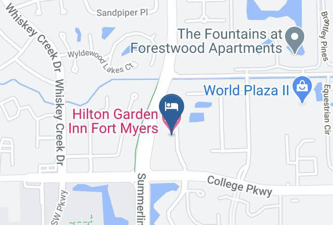 Hilton Garden Inn Fort Myers Map