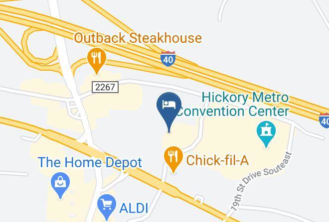 Hilton Garden Inn Hickory Map