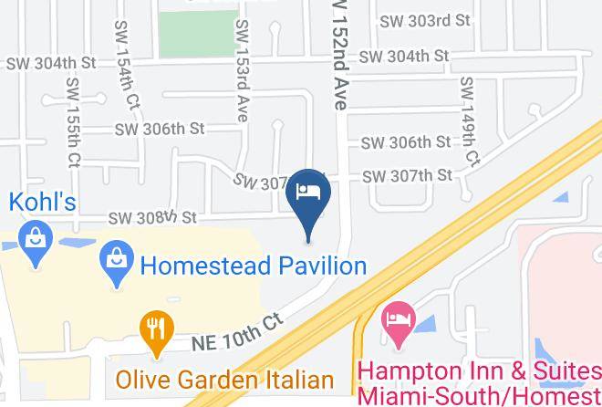 Hilton Garden Inn Homestead Map