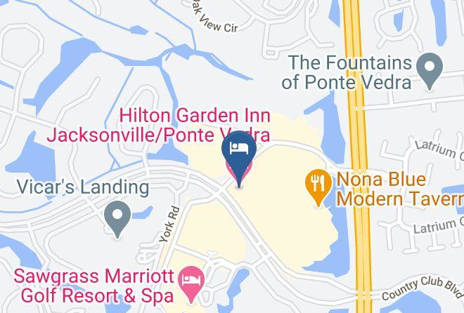 Hilton Garden Inn Jacksonville Ponte Vedra Sawgrass Map