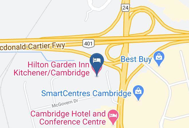 Waterloo - Hilton Garden Inn Kitchener Cambridge Maps