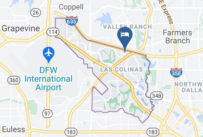 Hilton Garden Inn Las Colinas Map