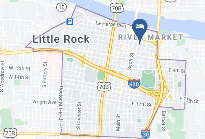 Hilton Garden Inn Little Rock Downtown Map