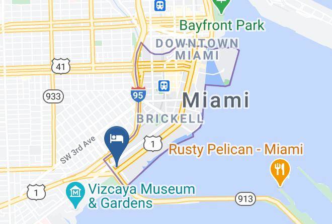 Miami Dade - Hilton Garden Inn Miami Brickell South Maps