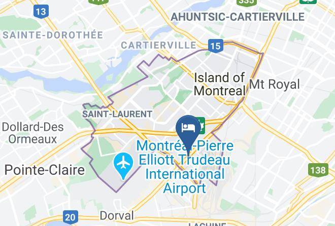 Hilton Garden Inn Montreal Airport Map