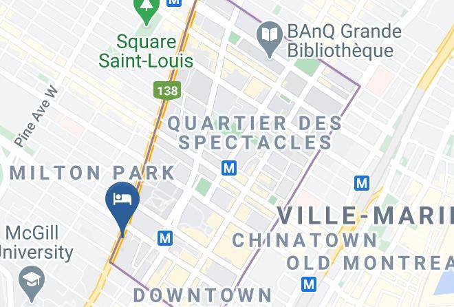 Montreal - Hilton Garden Inn Montreal Centre Ville Maps