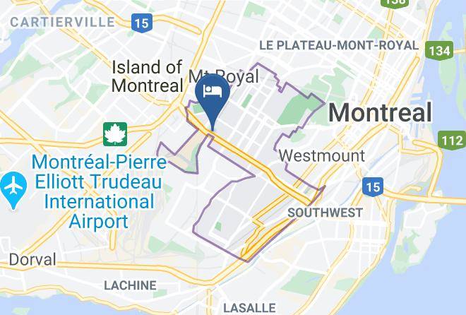 Hilton Garden Inn Montreal Midtown Quebec Canada Map