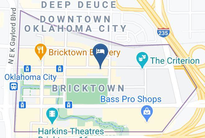 Hilton Garden Inn Oklahoma City Bricktown Map