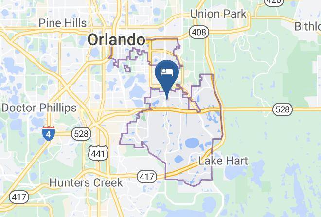 Orange - Hampton Inn Orlando International Airport Maps
