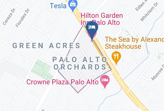 Santa Clara - Hilton Garden Inn Palo Alto Maps