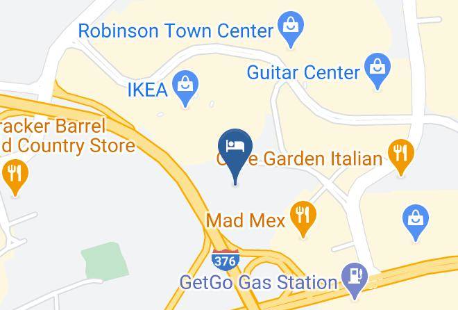 Allegheny - Hilton Garden Inn Pittsburgh Airport South Robinson Mall Maps
