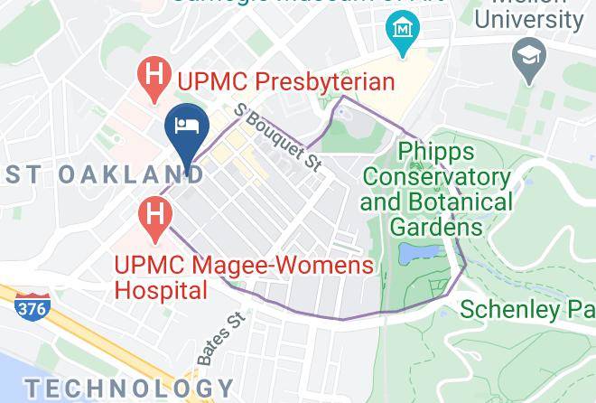 Hilton Garden Inn Pittsburgh University Place Map