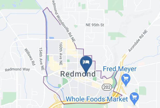 Hilton Garden Inn Redmond Town Center Map