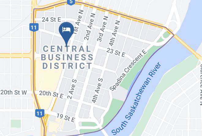 Hilton Garden Inn Saskatoon Downtown Map