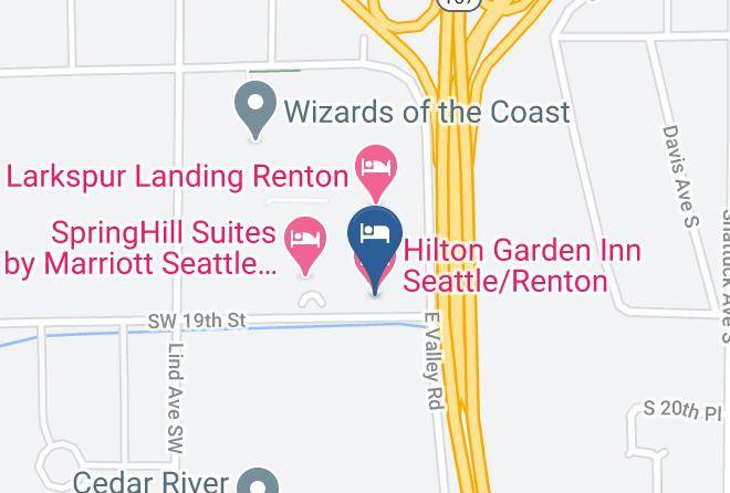 King - Hilton Garden Inn Seattle Renton Maps