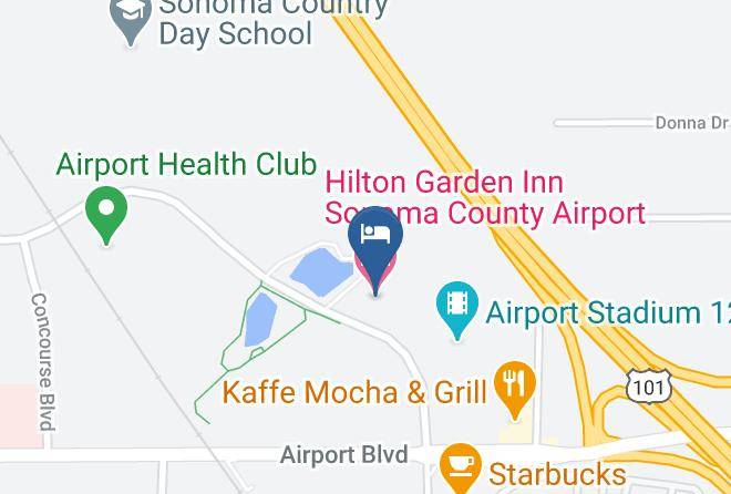 Sonoma - Hilton Garden Inn Sonoma County Airport Maps