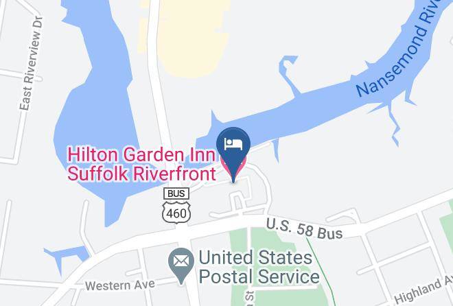Hilton Garden Inn Suffolk Riverfront Map