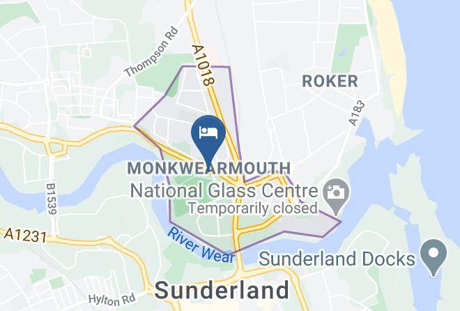 Hilton Garden Inn Sunderland Map