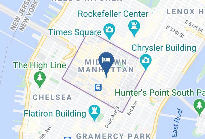 New York - Hampton Inn Manhattan 35th St Empire State Bldg Maps