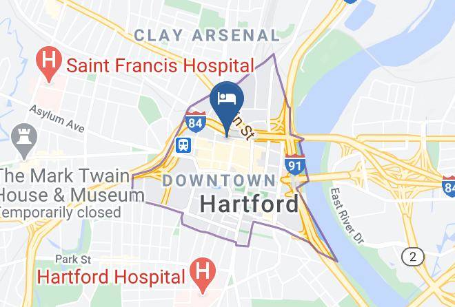 Hilton Hartford Map