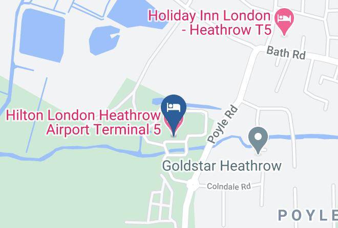 Hilton London Heathrow Airport Terminal 5 Map