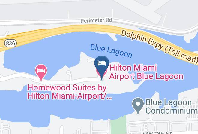 Miami Dade - Hilton Miami Airport Blue Lagoon Maps