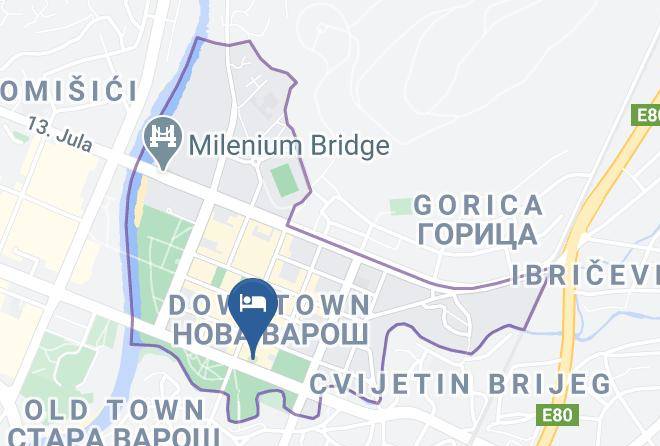 Hilton Podgorica Crna Gora Map
