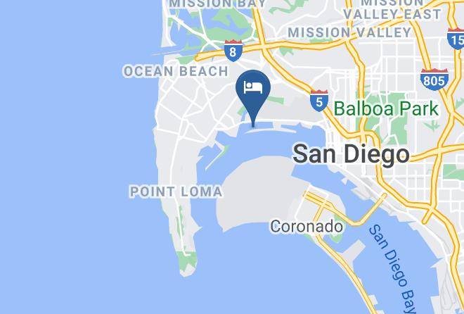 Hilton San Diego Airport Harbor Island Map