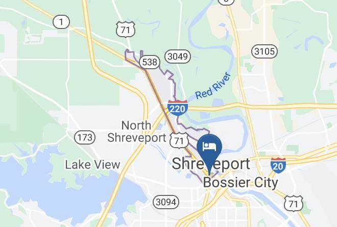 Hilton Shreveport Map