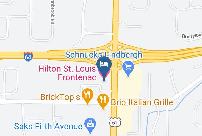 Hilton St Louis Frontenac Map