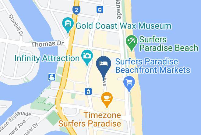 Gold Coast - Hilton Surfers Paradise Hotel & Residences Maps
