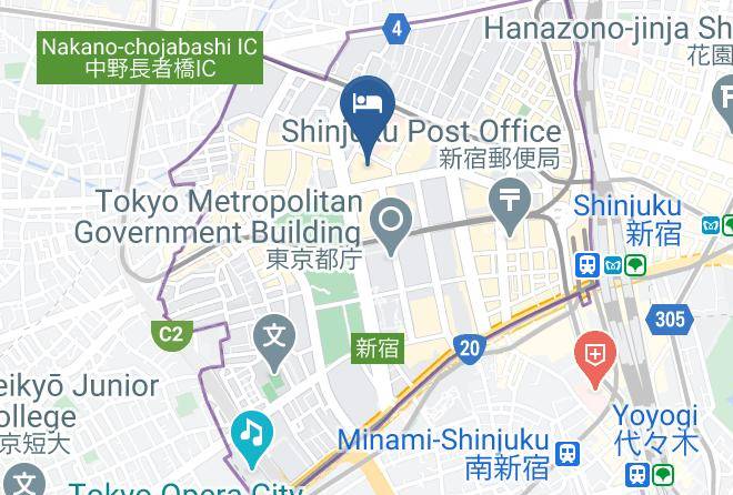 Shinjuku Ward - Hilton Tokyo Maps