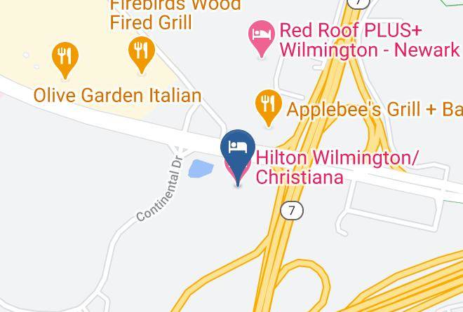 Hilton Wilmington Christiana Map