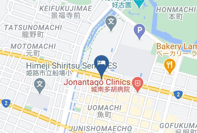 Himeji City - Himeji Green Hotel Sakamoto Maps