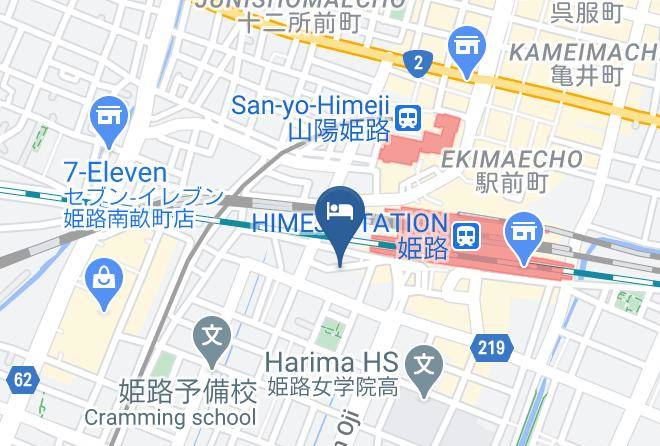 Himeji City - Himeji Station Universal Hotel South Exit Maps