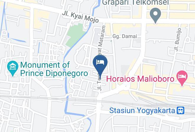 Kota Yogyakarta - Hinggil Homestay Maps