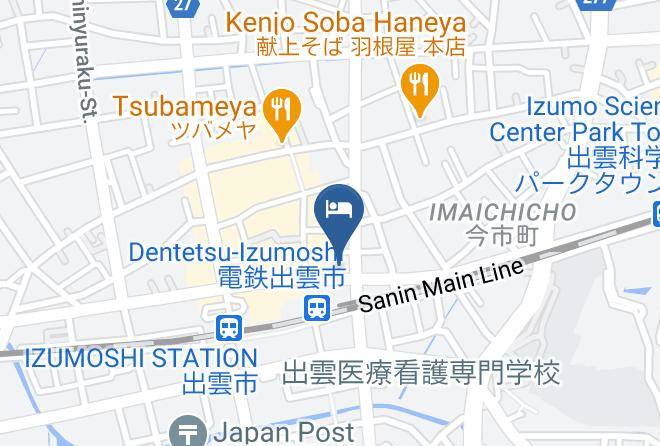 Izumo City - Hinodekan Japanese Hotel Maps