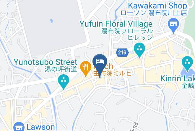 Yufu City - Hinoharu Ryokan Maps