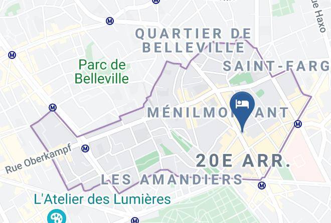 Paris - Hipotel Paris Gambetta Republique Maps