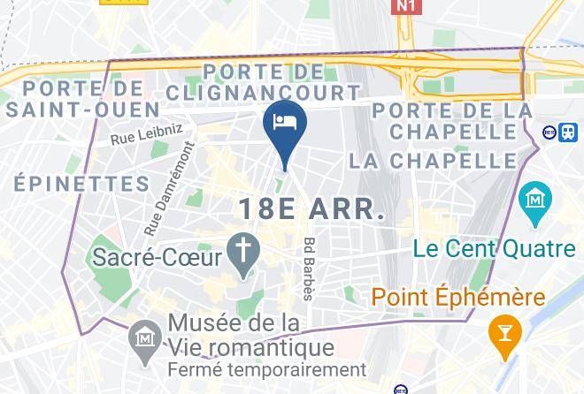 Paris - Hipotel Paris Olympiades Sacre Coeur Maps