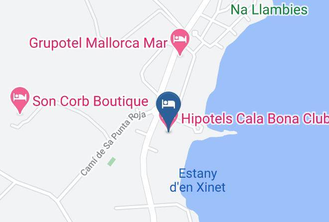Hipotels Cala Bona Club Map
