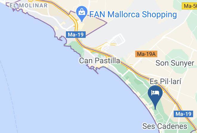 Baleares - Hipotels Gran Playa De Palma Maps
