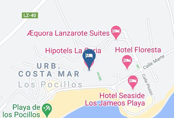 Hipotels La Geria Map