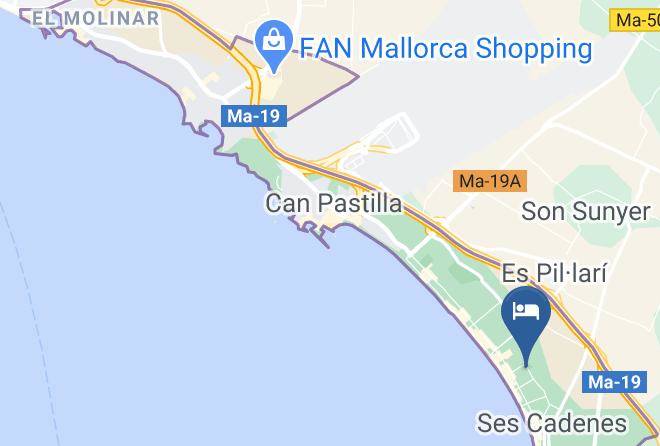 Baleares - Hipotels Playa De Palma Palace Maps