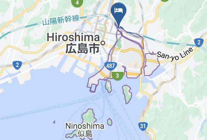 Hiroshima Ekimae Green Hotel Map