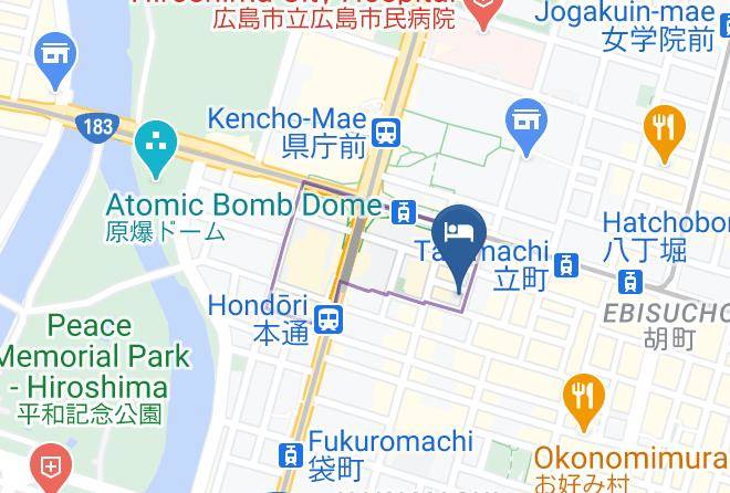 Hiroshima Kokusai Hotel Map - Hiroshima Pref - Hiroshima City Naka Ward