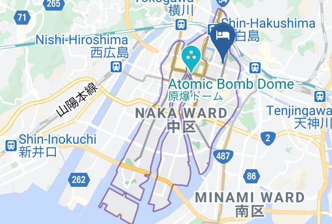 Hiroshima City Naka Ward - Hiroshima Pacific Hotel Maps